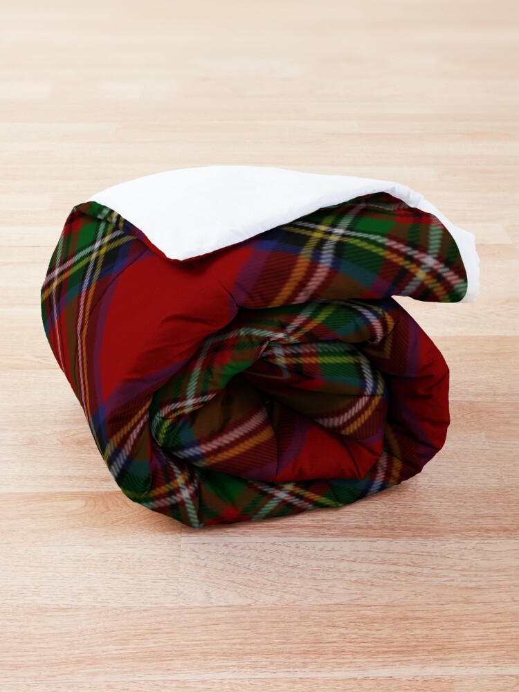 Alternate view of Royal Stewart Tartan Stuart Clan Plaid Tartan Comforter