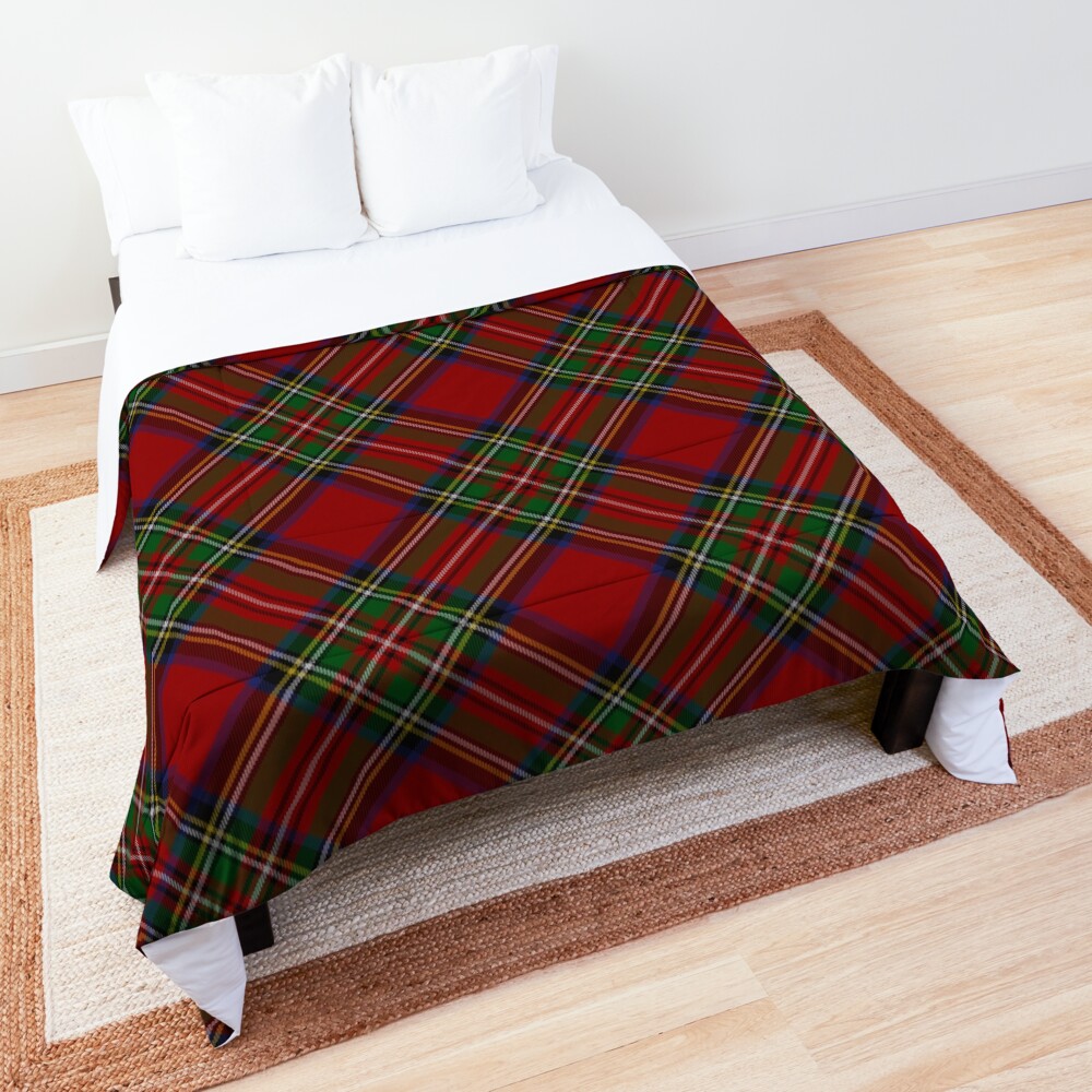 Royal Stewart Tartan Stuart Clan Plaid Tartan Comforter