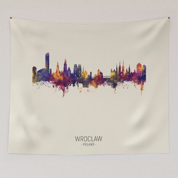 Item preview, Wroclaw Poland Skyline designed and sold by ArtPrints.