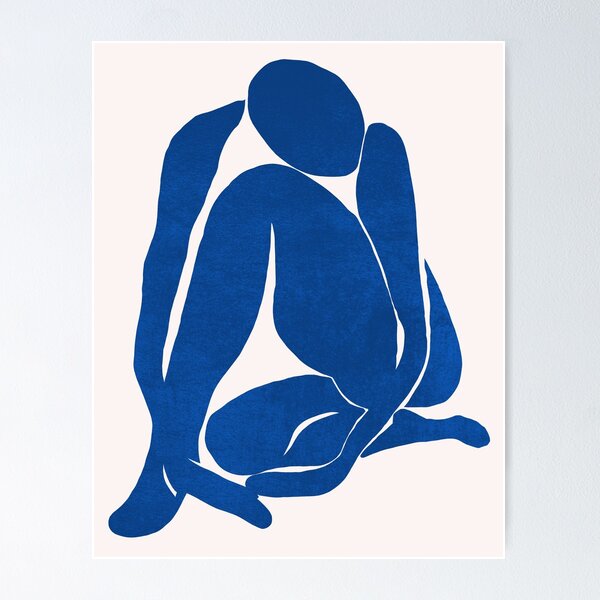 figurine - Henri Matisse inspiré (bleu) Poster