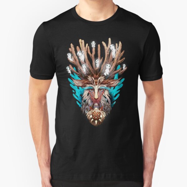 Mononoke Forest Spirit Kodama Miyazaki Slim Fit T-Shirt