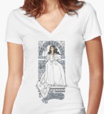 Theatre de la Labyrinth shirt v2 Women's Fitted V-Neck T-Shirt