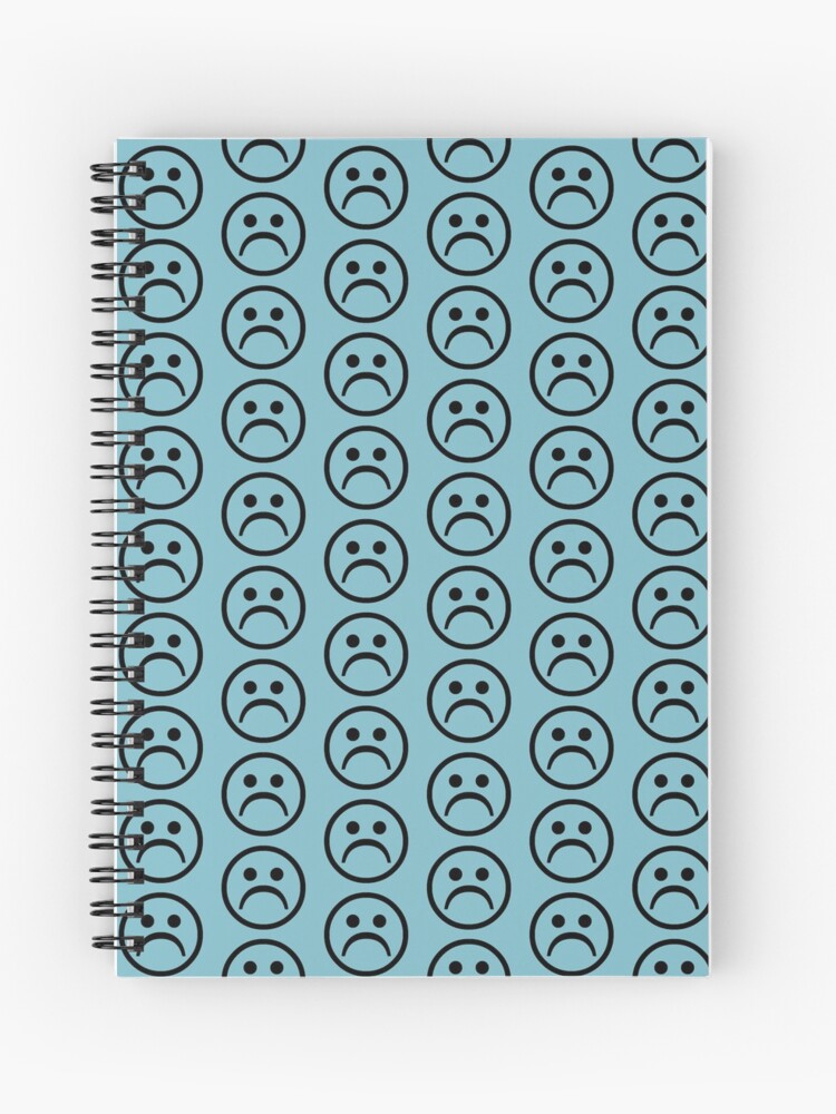 Sad Face Meme Spiral Notebooks for Sale