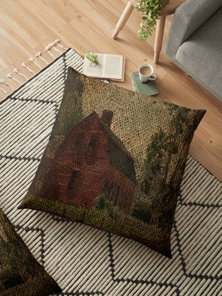 barn red throw pillows