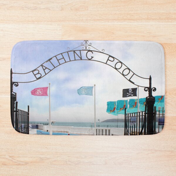 Item preview, Bathing Pool Sign Penzance designed and sold by Terri Waters Photography & Design.