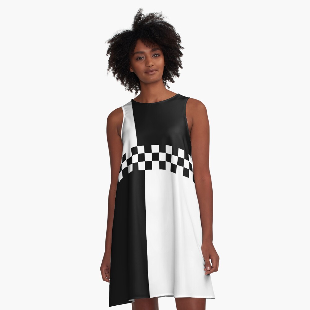 Mod Ska Black White Colour Block