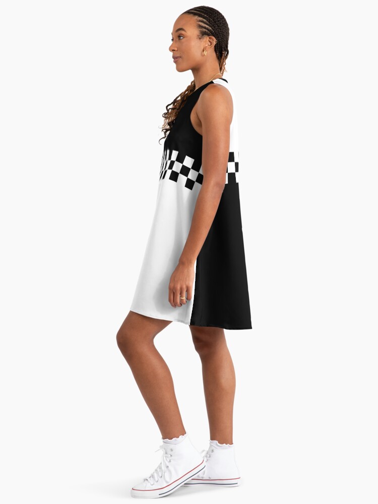 Mod Ska Black White Colour Block" A-Line Dress for Sale by ArtformDesigns |  Redbubble
