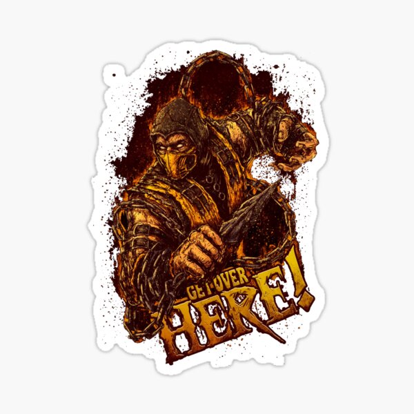 Mortal Kombat Scorpion Stickers | Redbubble