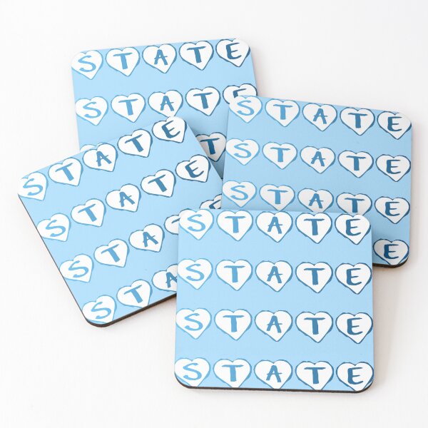 Item preview, State hearts blue designed and sold by Lexi Ostrager.