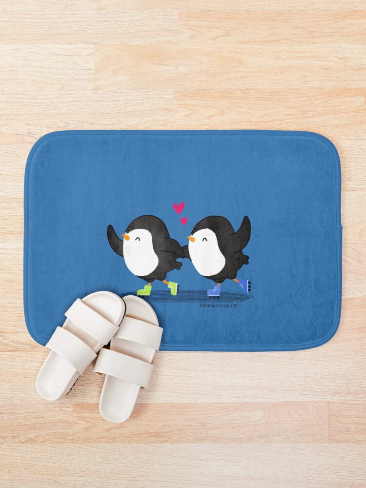 Alternate view of Penguins Having Fun Together Bath Mat