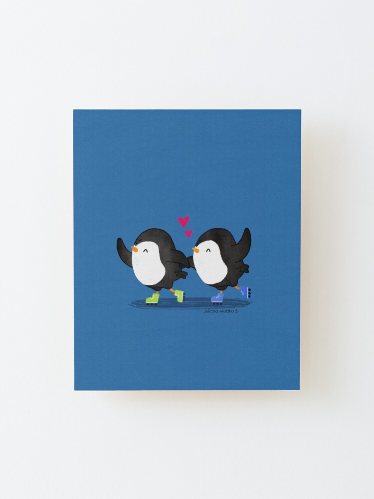 Alternate view of Penguins Having Fun Together Mounted Print