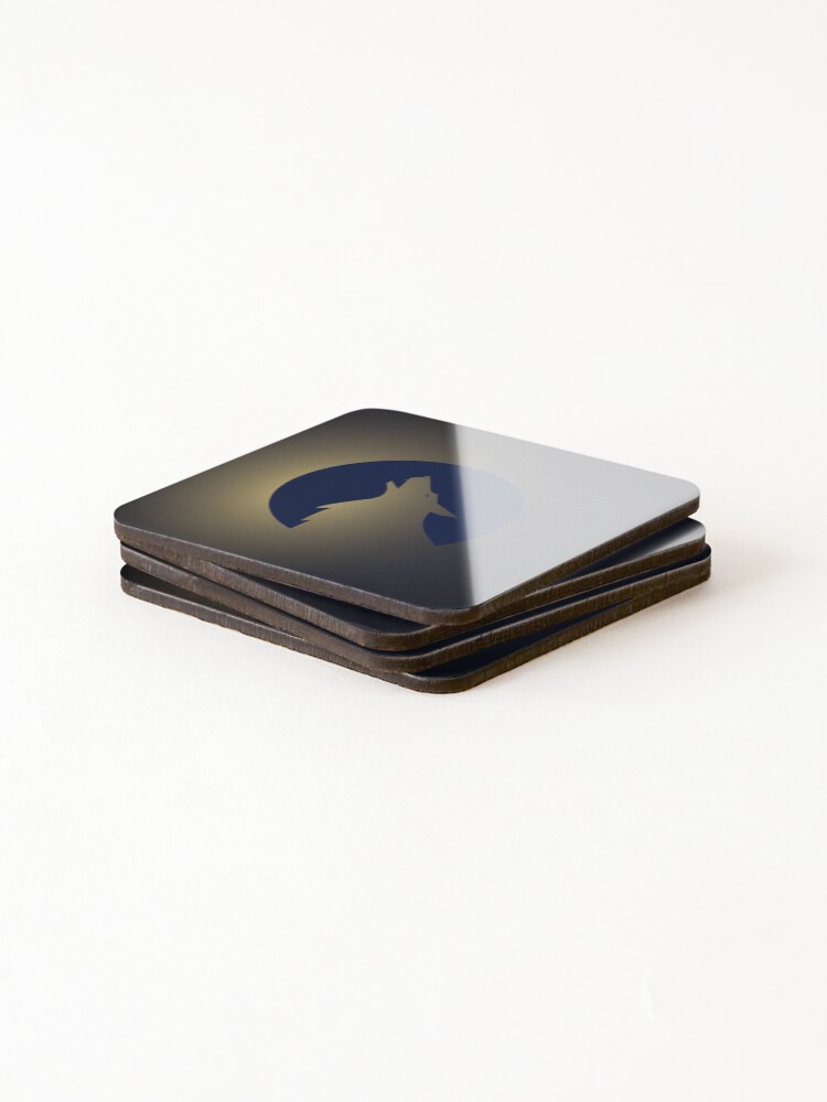 Thumbnail 4 of 5, Coasters (Set of 4), Wolf designed and sold by Raju2018.