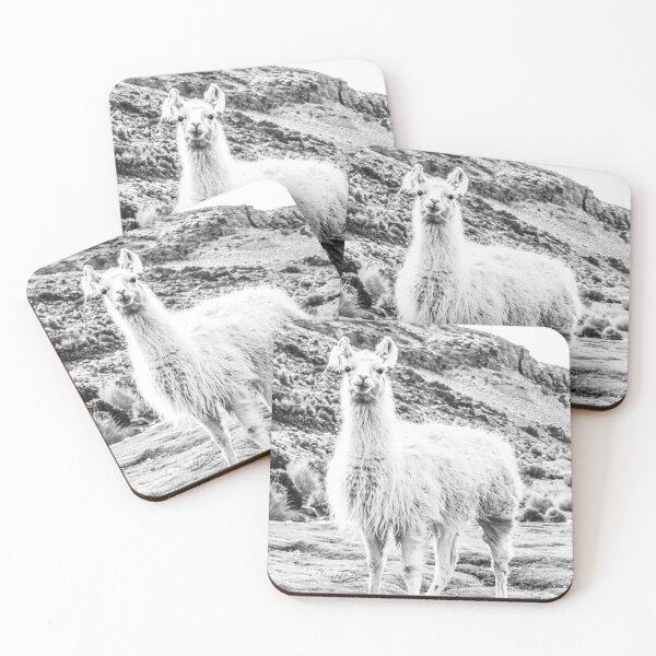 Item preview, Llama, Peru Llama, Black and White, Animal, Boho Art designed and sold by moderntrend.