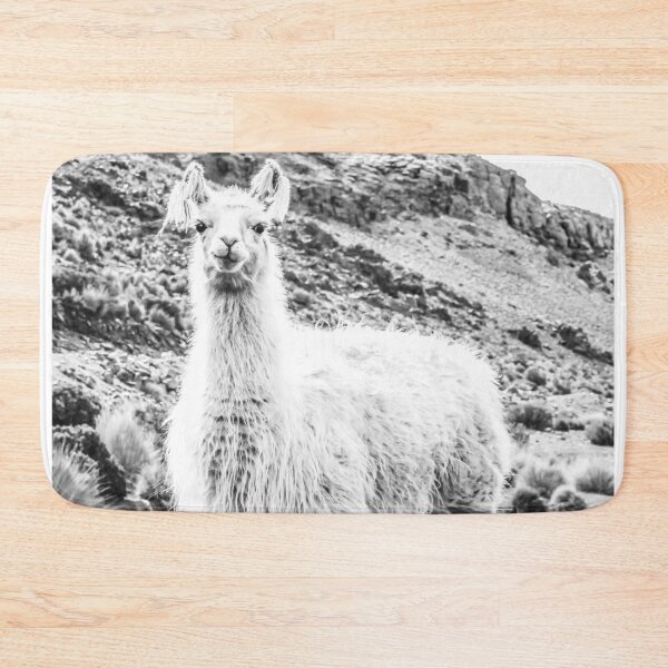 Item preview, Llama, Peru Llama, Black and White, Animal, Boho Art designed and sold by moderntrend.