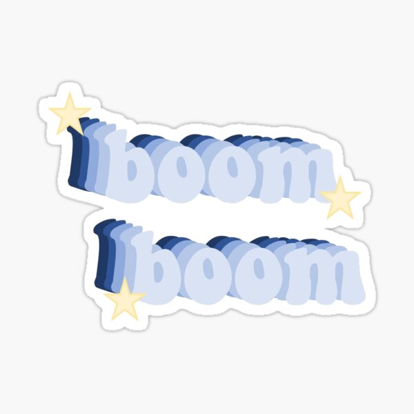 boom boom design Sticker