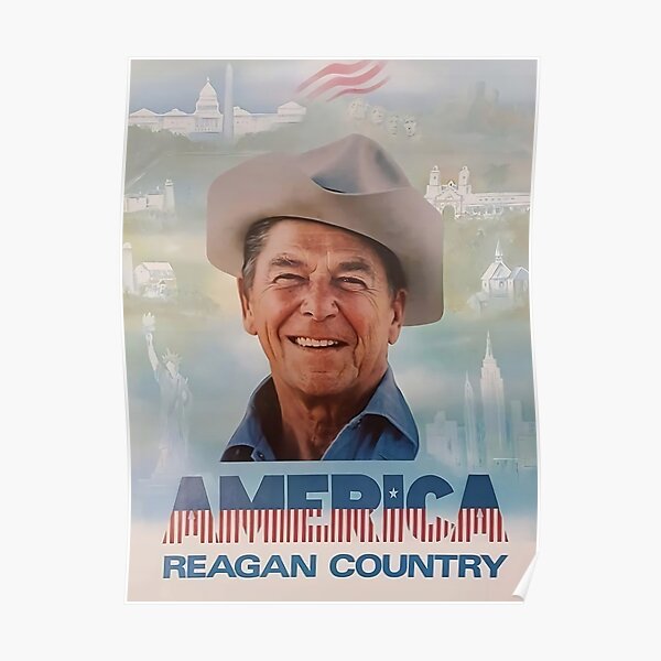 America Reagan Country Poster