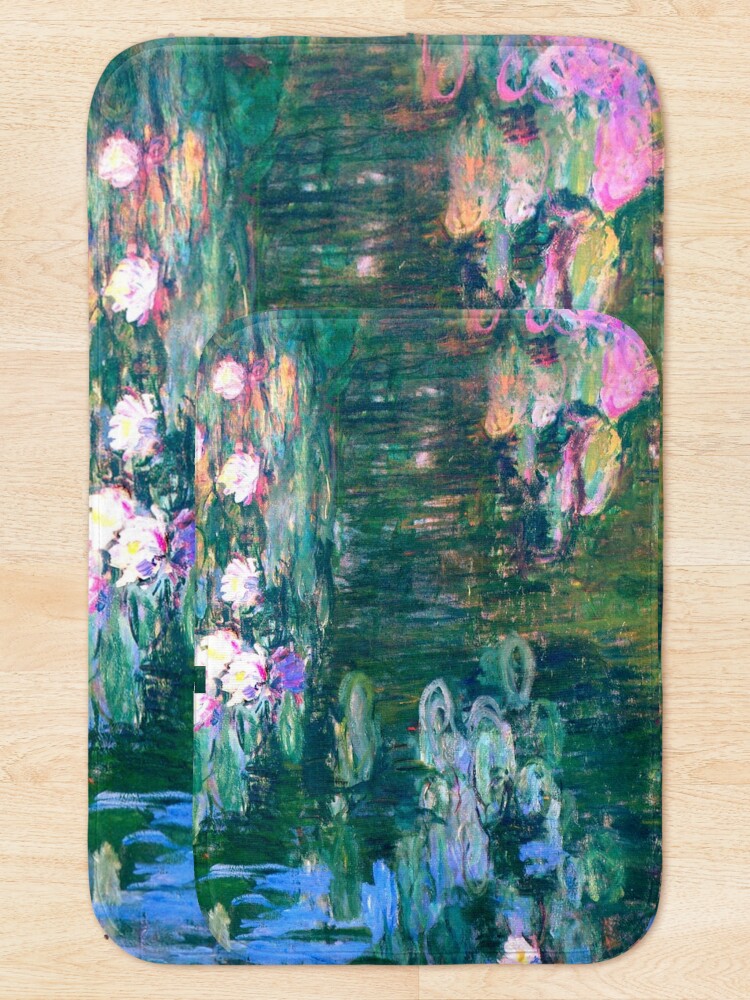 Alternate view of Water Lilies monet Bath Mat