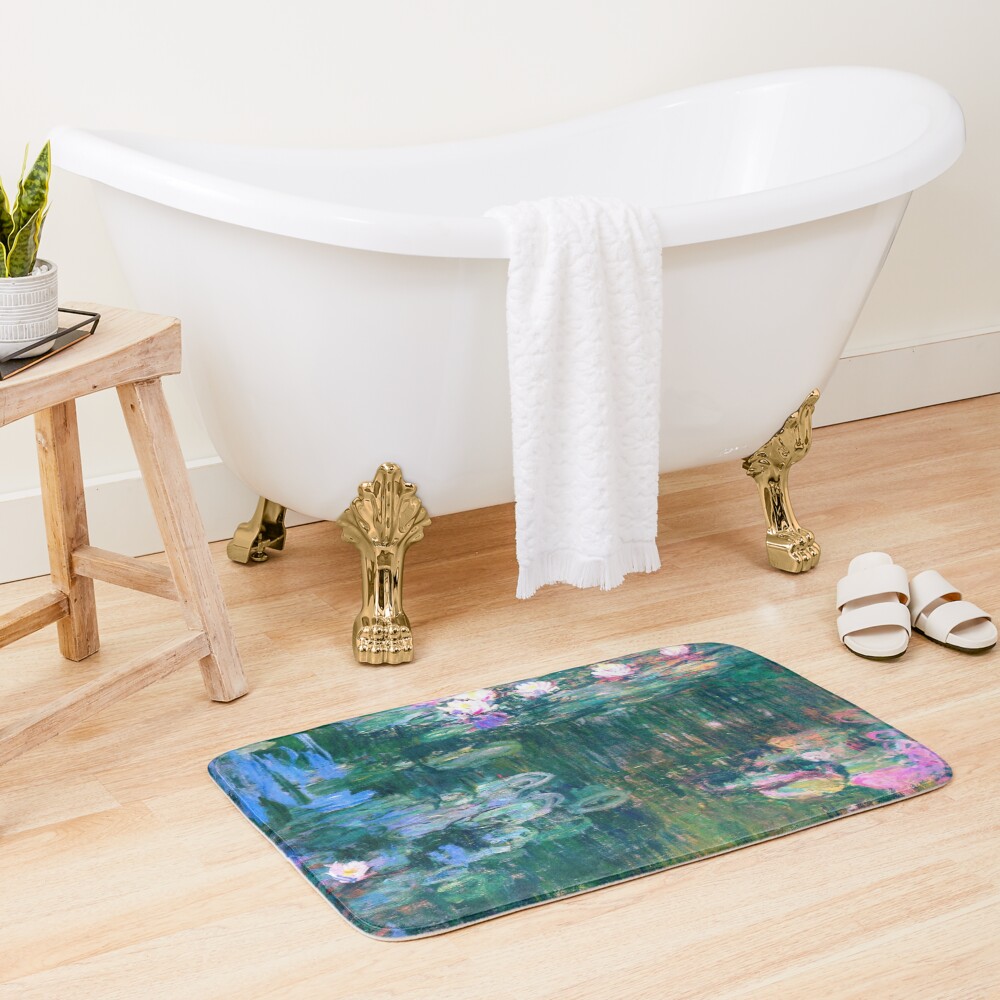 Water Lilies monet Bath Mat