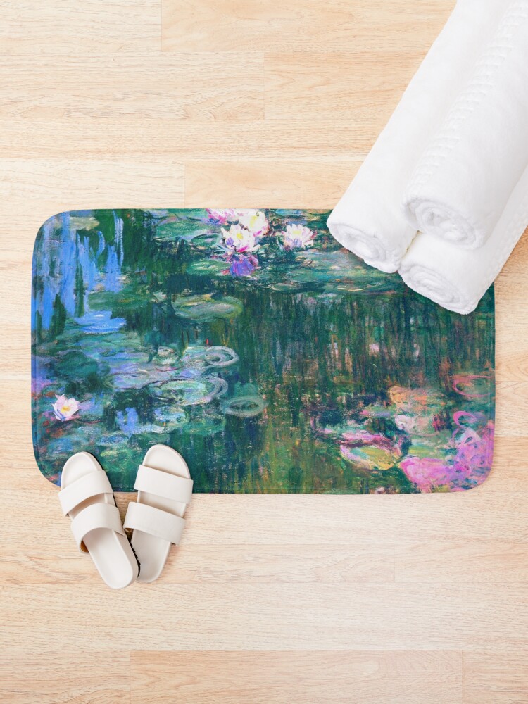 Alternate view of Water Lilies monet Bath Mat