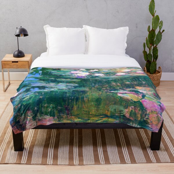 Water Lilies monet Throw Blanket