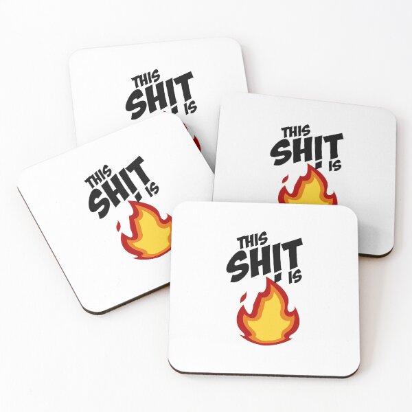Item preview, This Sh!t Is Lit Emoji designed and sold by corrochdesigns.