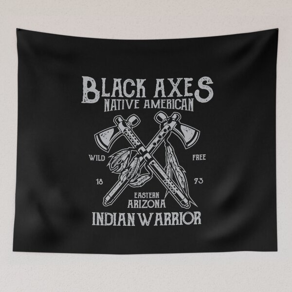 Item preview, Black Axes: Native American - Indian Warrior designed and sold by TomDarche.