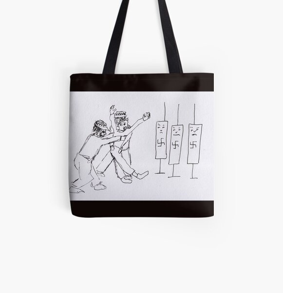 Arrested and not a danger to self or others All Over Print Tote Bag