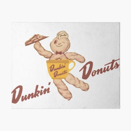 VINTAGE Dunkin Donuts BOX mascot Art Board Print