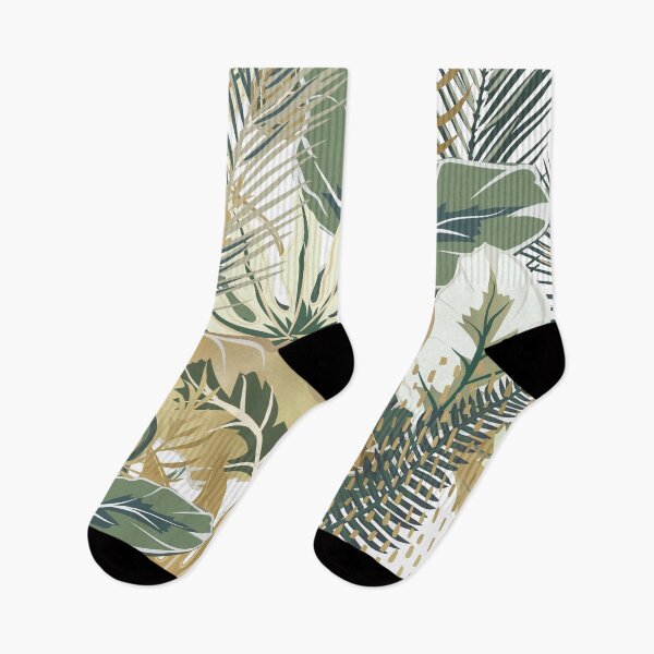 Item preview, Boho, Nature, Tropical Jungle Leaves, Green and Gold designed and sold by meggydesigns.