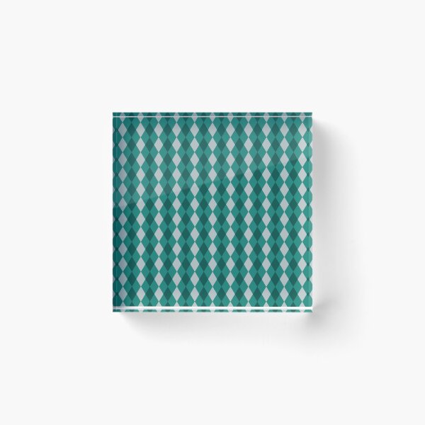 Artikelvorschau, Aqua-Blues-Harlekin-Muster entworfen und verkauft von HomeLivingCo.