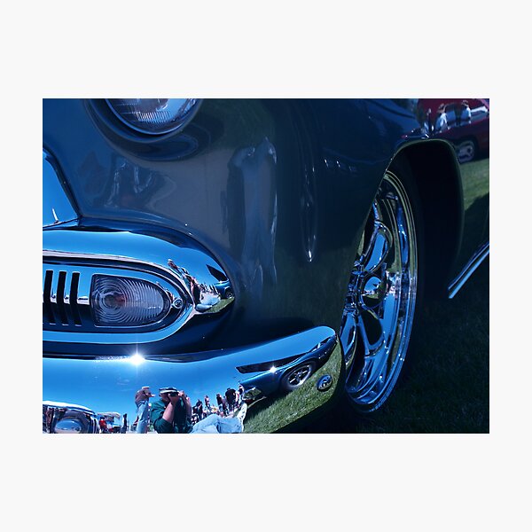Chrome and Green Photographic Print