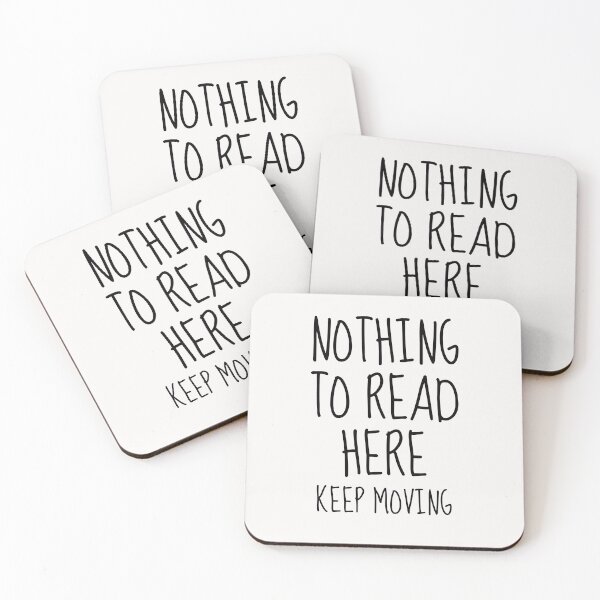 Item preview, Nothing to Read Introvert Awkward Relax Cute Funny Sarcastic Happy Fun Inspirational Gift designed and sold by EpsilonEridani.