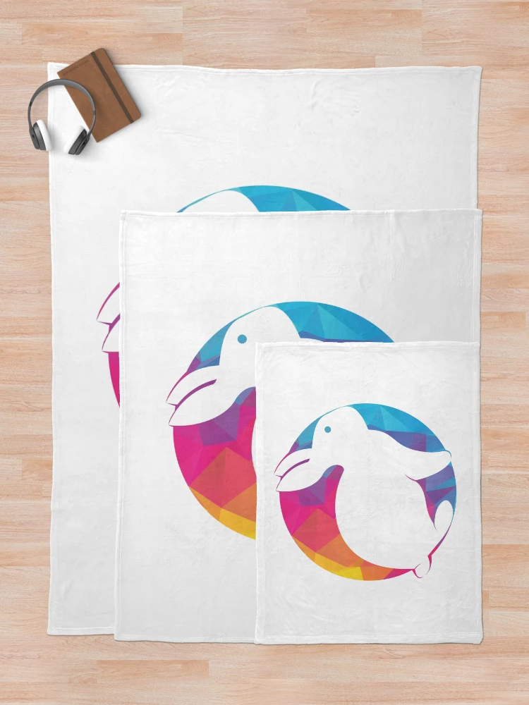 Thumbnail 5 of 6, Throw Blanket, Colorful Rabbit designed and sold by Simon Dast.