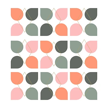 Artwork thumbnail, Modern Boho Geometric Abstract Pattern by JuneJournal