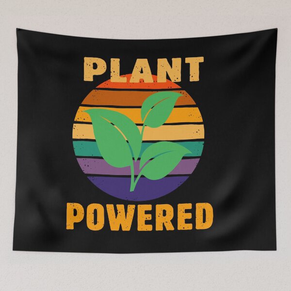 Item preview, Plant Powered Vegan And Vegetarian Workout Vintage designed and sold by WG-Factory.