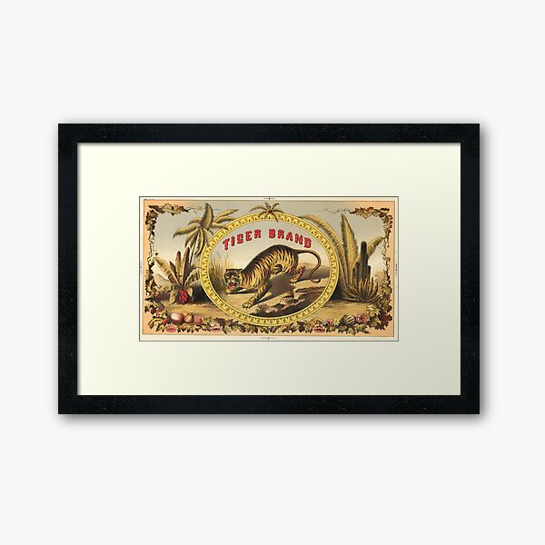 TIger Brand Framed Art Print