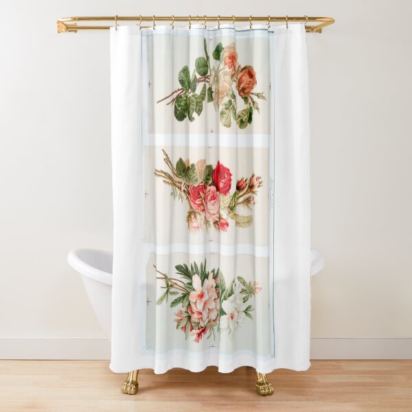 Victorian Flowers Shower Curtain