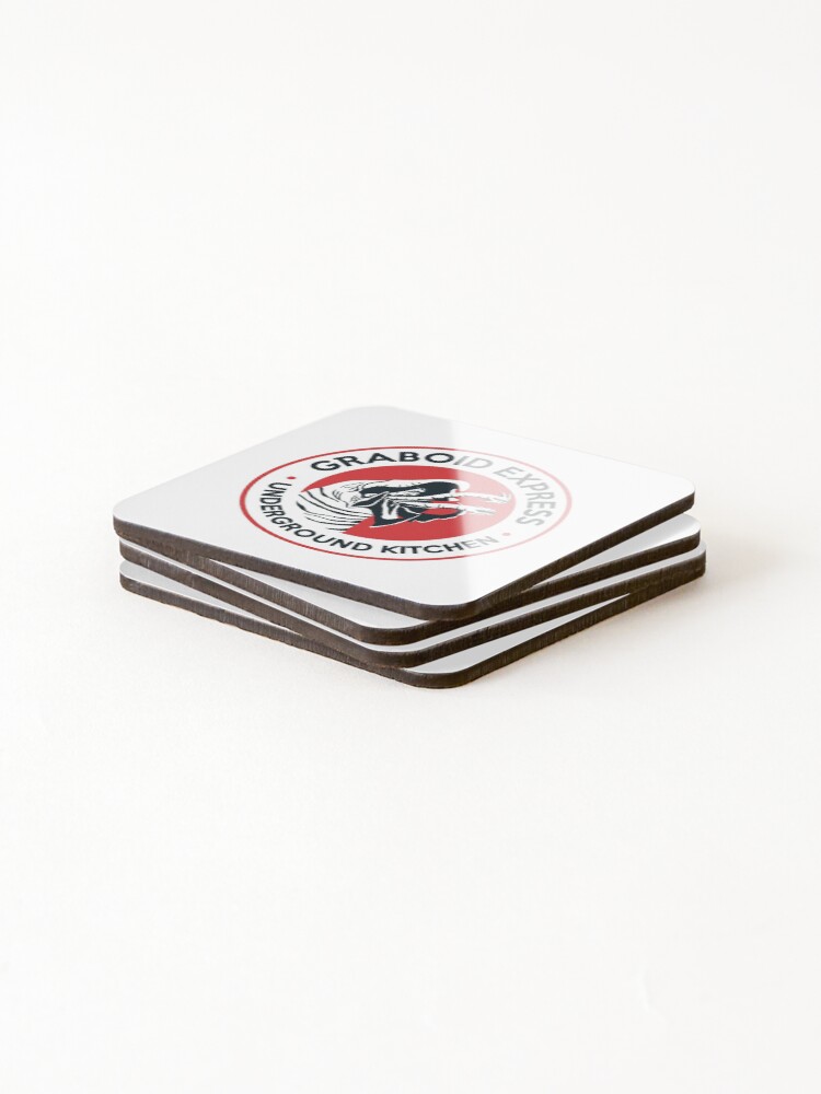 Thumbnail 4 of 5, Coasters (Set of 4), Graboid Express designed and sold by CCCDesign.