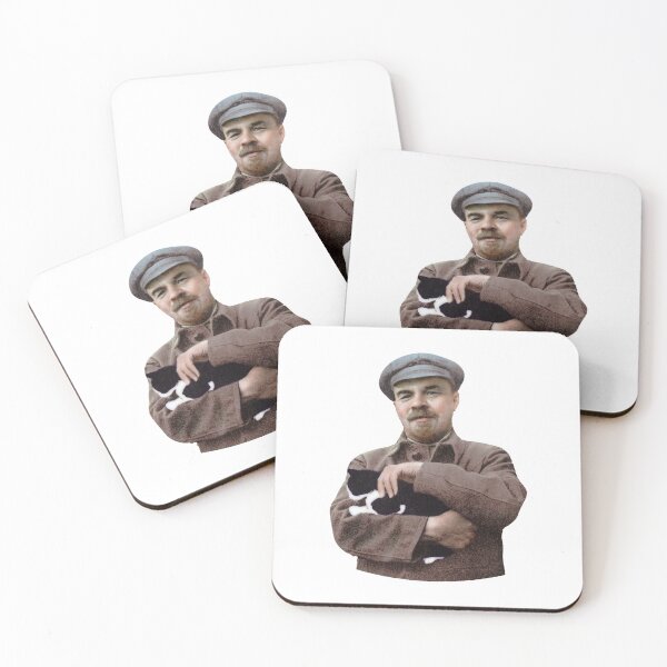 Item preview, Lenin and a Black and White Cat designed and sold by RadicalPrintsByCas.