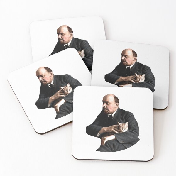 Item preview, Lenin and a Tabby Cat designed and sold by RadicalPrintsByCas.