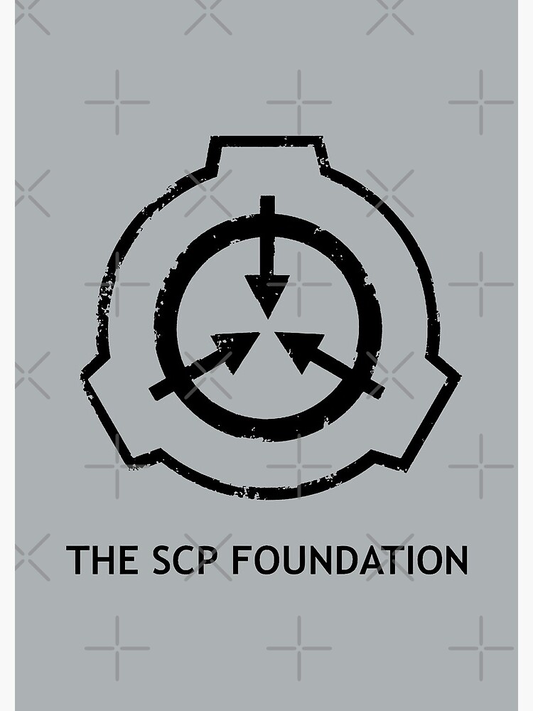 Logotype Scp Foundation Monochrome Icon Stock Illustration