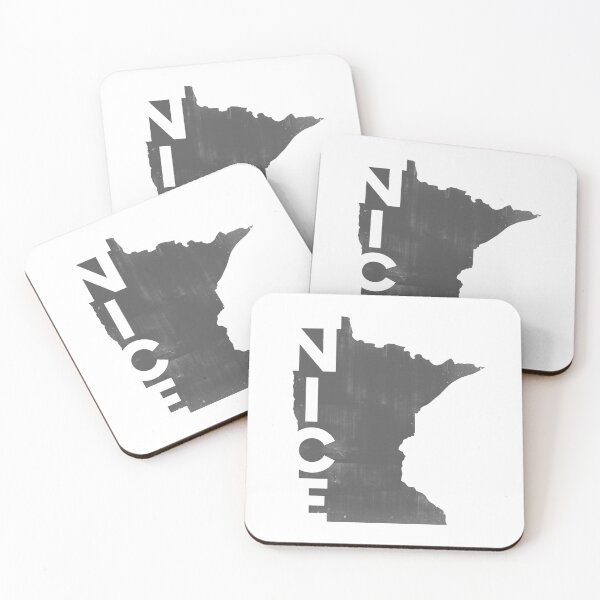 Item preview, Minnesota Nice (Distressed Gray) designed and sold by Waconia Design Co..