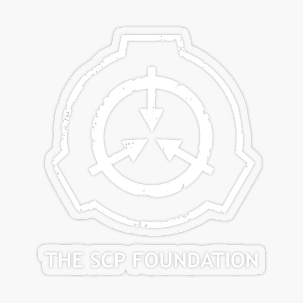 SCP Foundation Logo White Print - Scp - Sticker