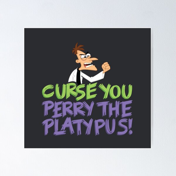 Item preview, Curse You Perry the Platypus designed and sold by polliadesign.