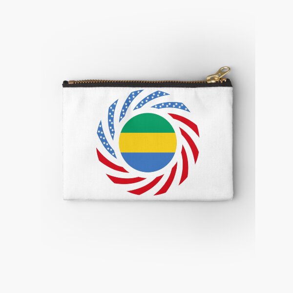 Item preview, Gabonese American Multinational Patriot Flag Series designed and sold by Carbon-Fibre Media.