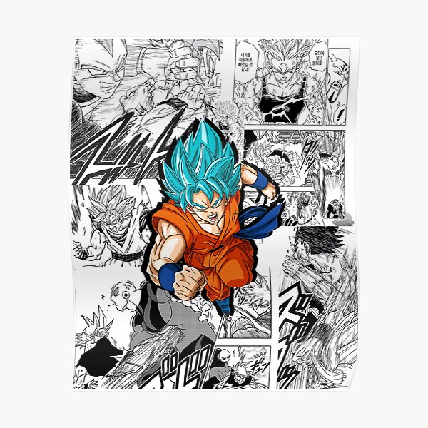 Goku Ultra Insinct 'Drip' Poster | Framed Art | Hip Hop Swag | DBZ | NEW |  USA