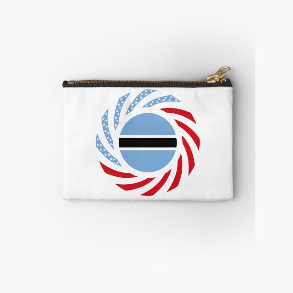 Item preview, Botswana American Multinational Patriot Flag Series designed and sold by Carbon-Fibre Media.