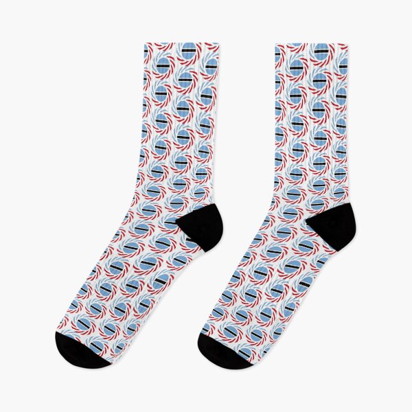 Item preview, Botswana American Multinational Patriot Flag Series designed and sold by Carbon-Fibre Media.