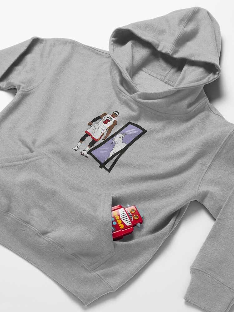 Alternate view of LeBron James Mirror GOAT (Heat) Kids Pullover Hoodie