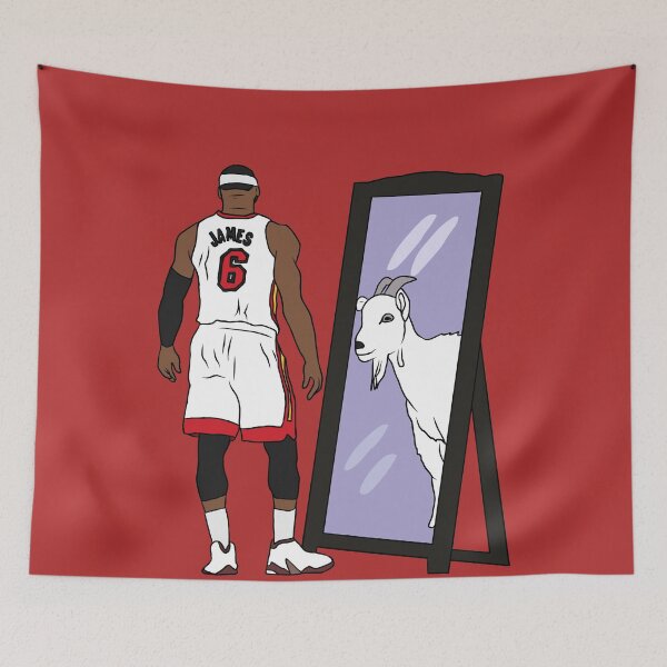 Item preview, LeBron James Mirror GOAT (Miami) designed and sold by RatTrapTees.